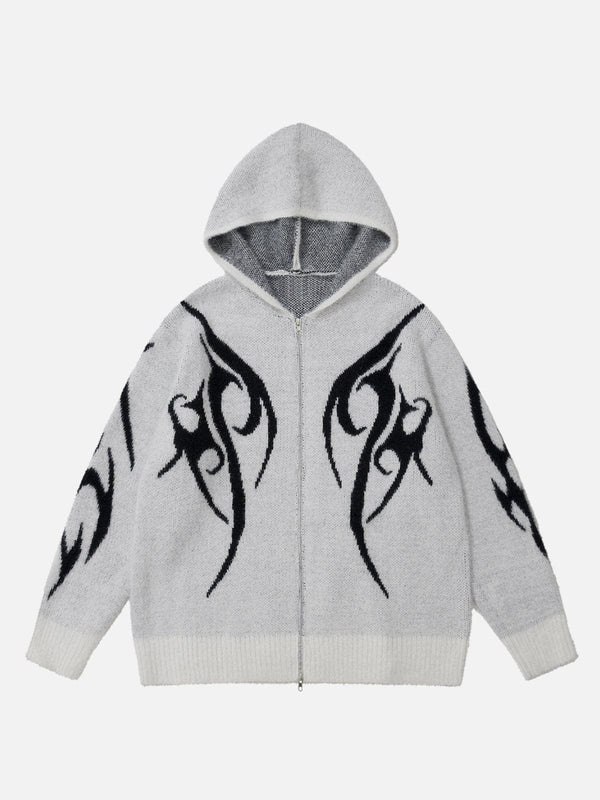 TALISHKO - Flame Graphic Sweater Hoodie - streetwear fashion - talishko.com