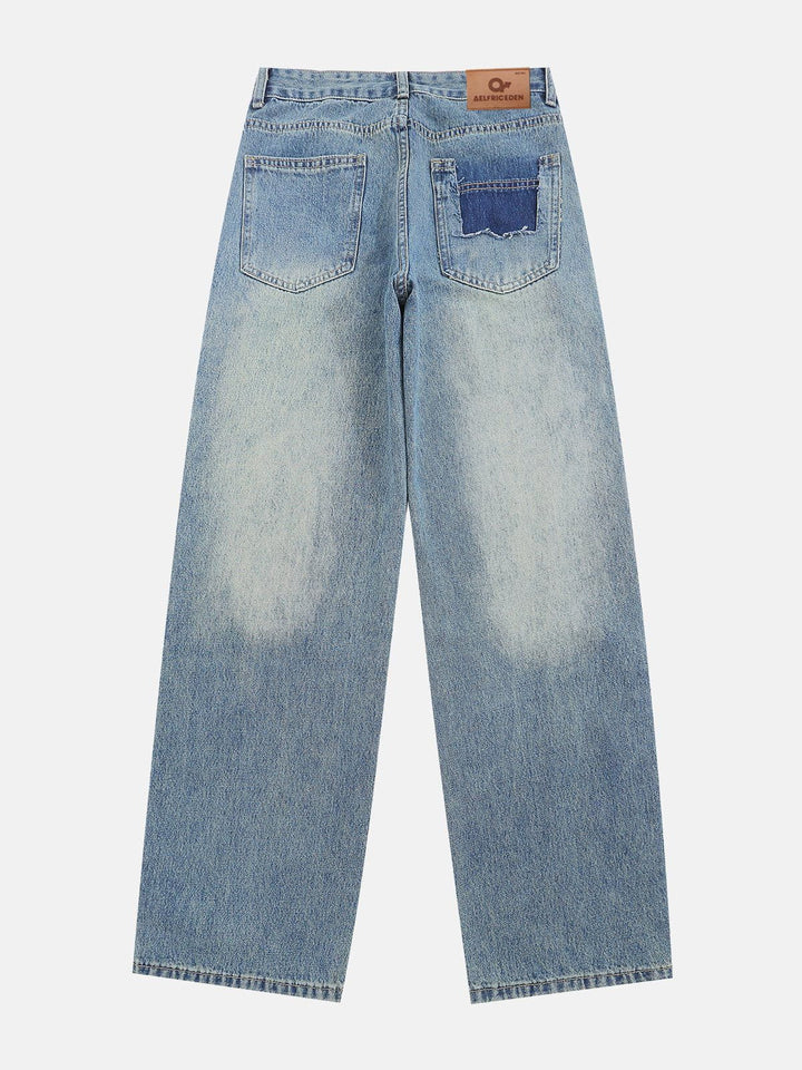 TALISHKO - Fringe Line Straight Leg Jeans, streetwear fashion, talishko.com