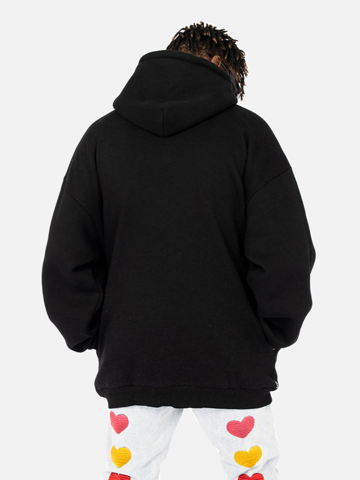 TALISHKO - Gothic Letter Foam Hoodie-streetwear fashion, outfit ideas - talishko.com