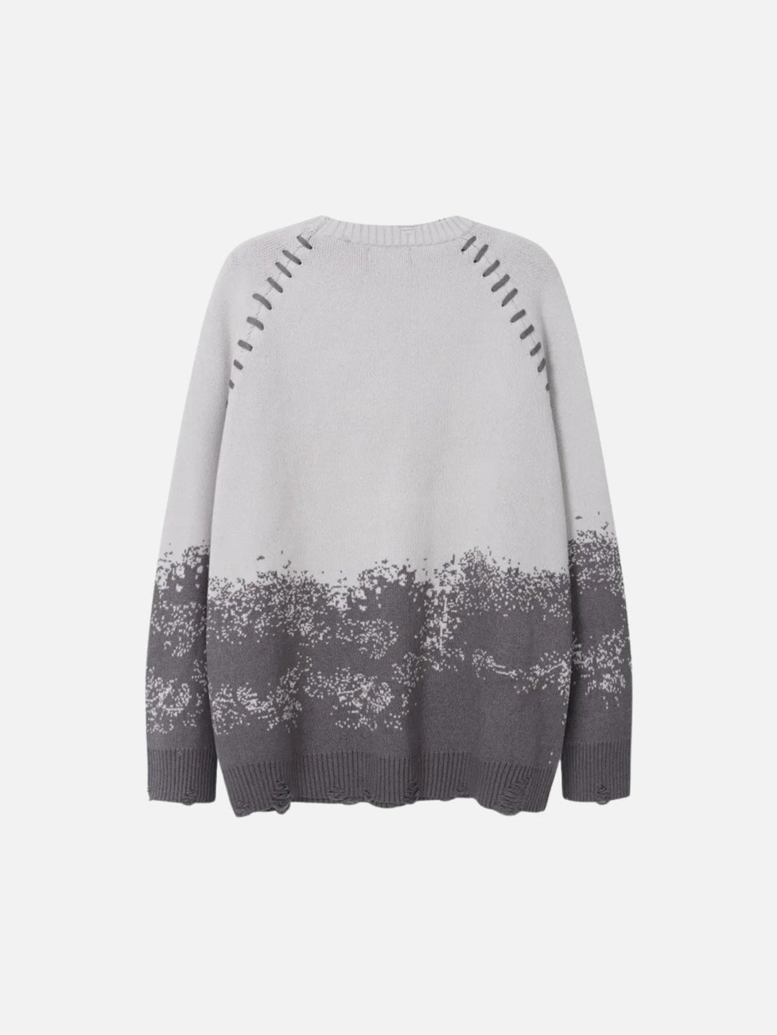 TALISHKO - Gradient Dyed Embroidered Sweater - streetwear fashion - talishko.com