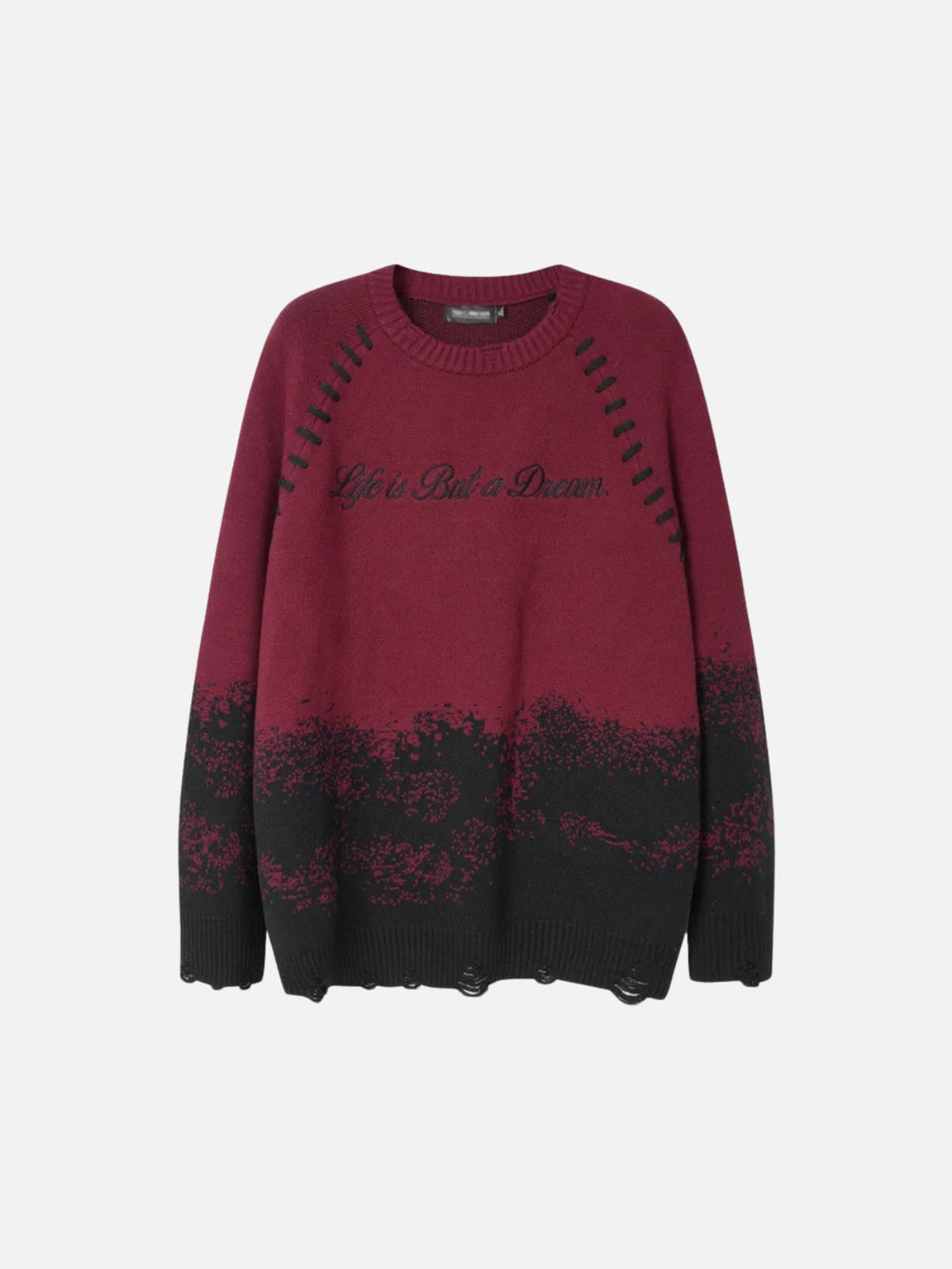 TALISHKO - Gradient Dyed Embroidered Sweater - streetwear fashion - talishko.com