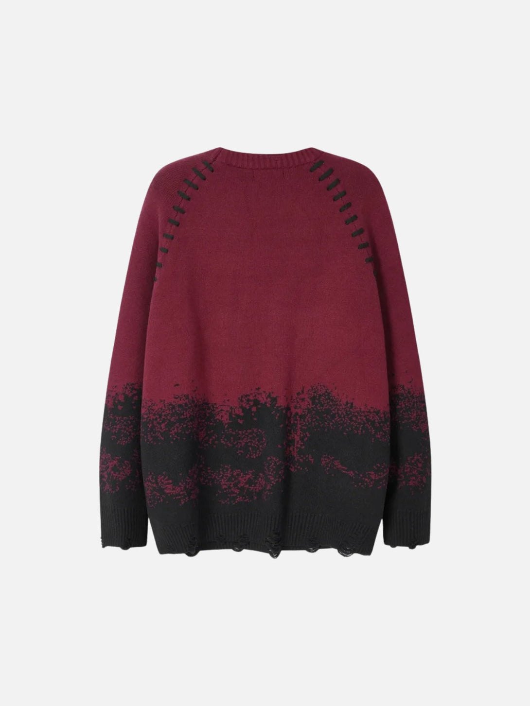 TALISHKO - Gradient Dyed Embroidered Sweater - streetwear fashion - talishko.com