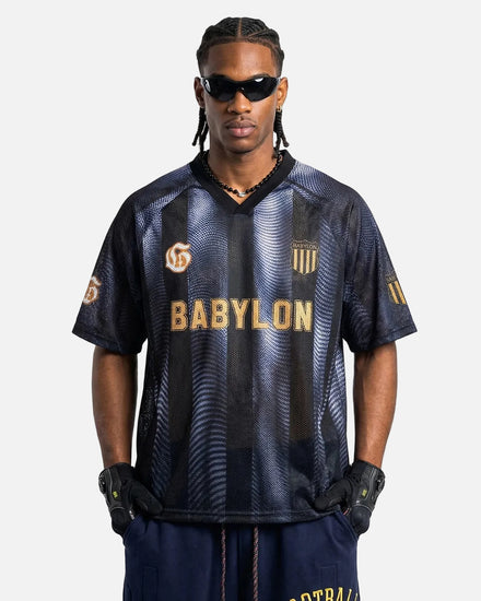 TALISHKO Gradient Pattern Mesh Jersey