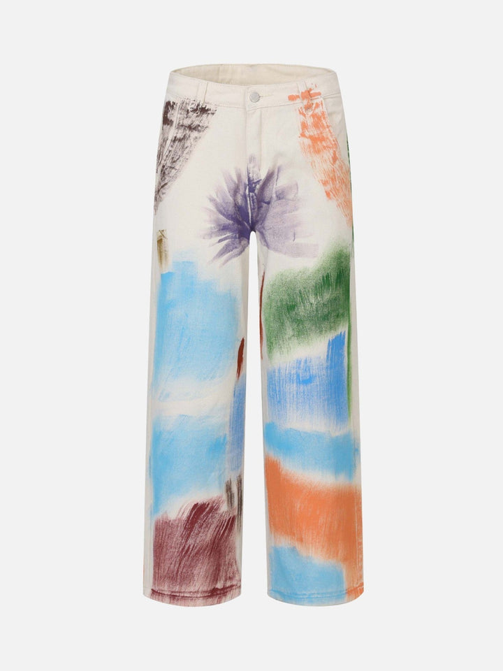 TALISHKO - Graffiti Niche Loose Jeans, streetwear fashion, talishko.com