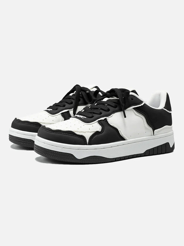 TALISHKO - High Street Black And White Board Casual Shoes - streetwear fashion - talishko.com