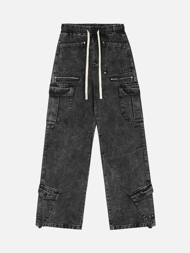 TALISHKO - High Street Loose Elastic Waist Drawstring Trousers, streetwear fashion, talishko.com