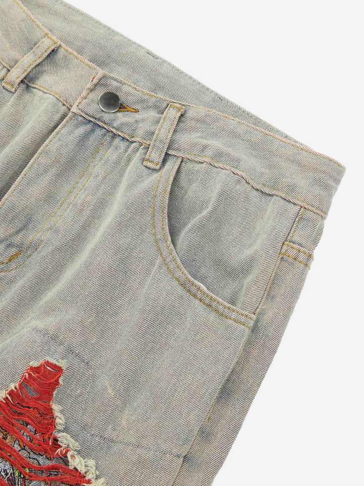 TALISHKO - High Street Versatile Denim Jeans, streetwear fashion, talishko.com