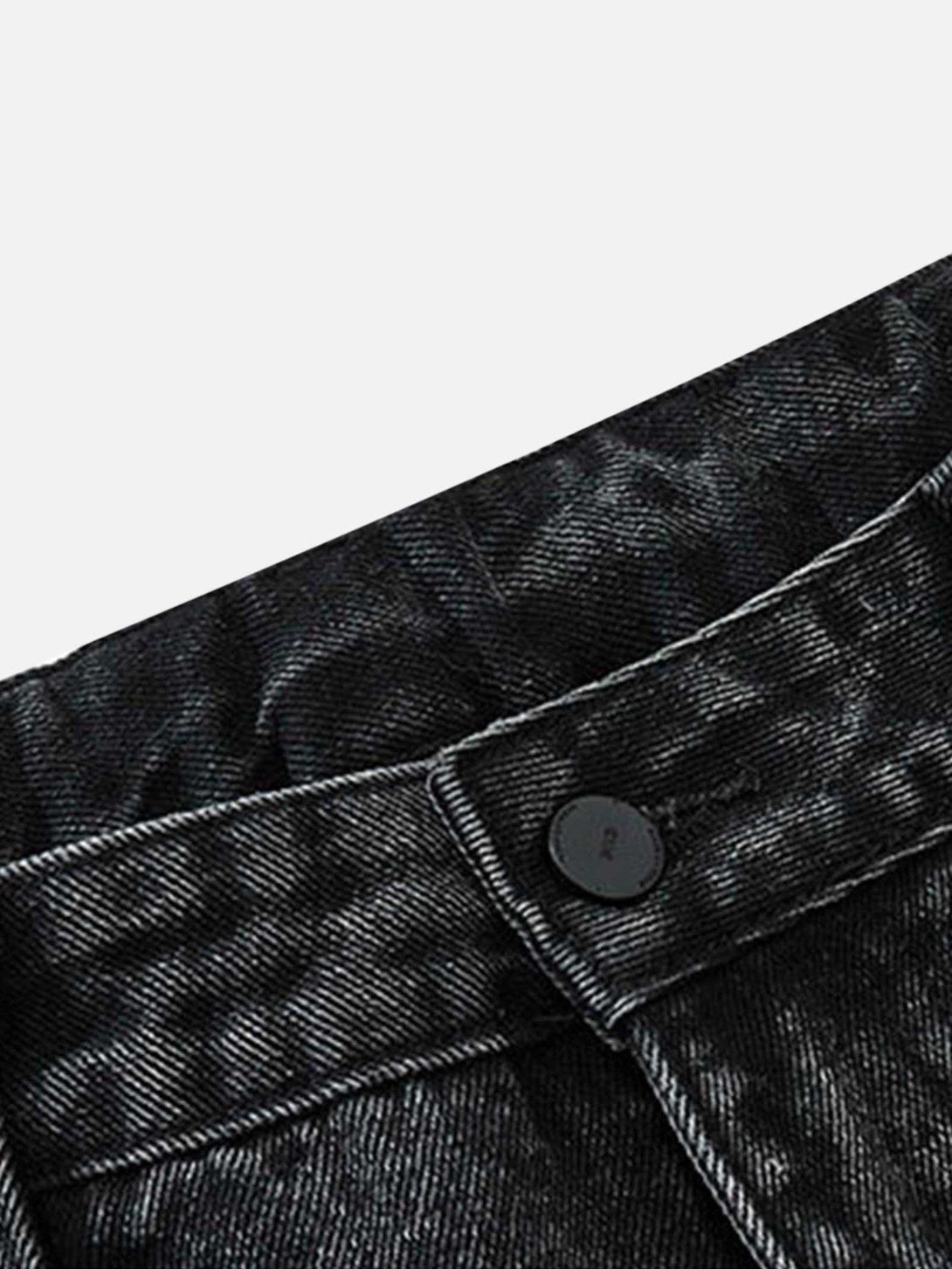 TALISHKO - Hip-hop Retro Wash Denim Straight-Leg Pants, streetwear fashion, talishko.com