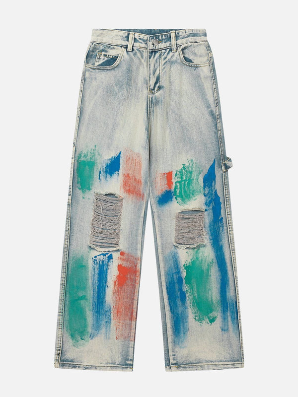 TALISHKO - Hip Pop Graffiti Distressed Jeans, streetwear fashion, talishko.com