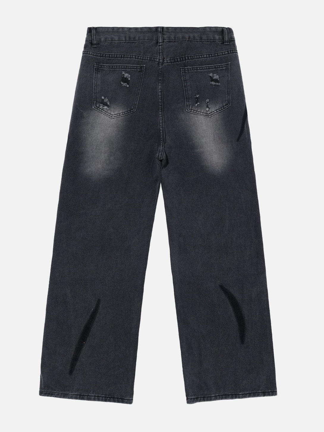 TALISHKO - Irregular Patch Ripped Jeans - streetwear fashion - talishko.com