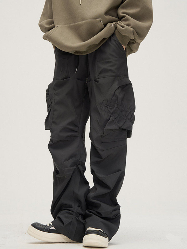 TALISHKO - Large Pocket Wrinkle Cargo Pants, streetwear fashion, talishko.com