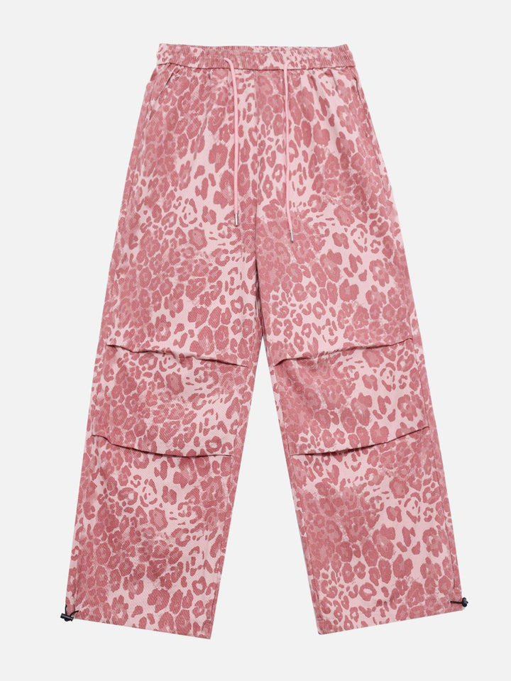 TALISHKO - Leopard Pint Wrinkle Pants, streetwear fashion, talishko.com