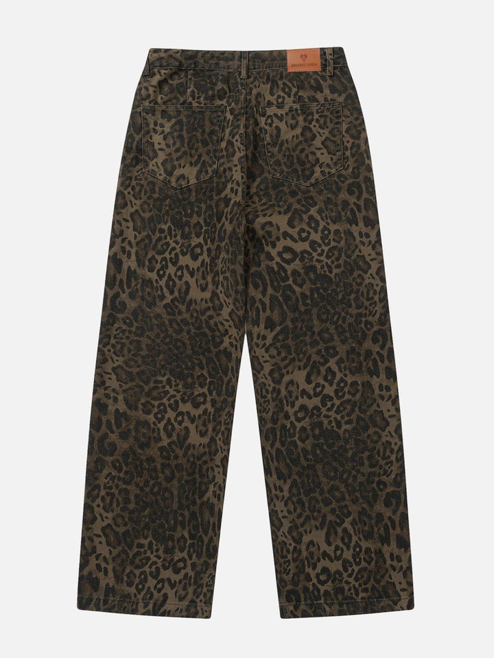 TALISHKO - Leopard Print Jeans, streetwear fashion, talishko.com