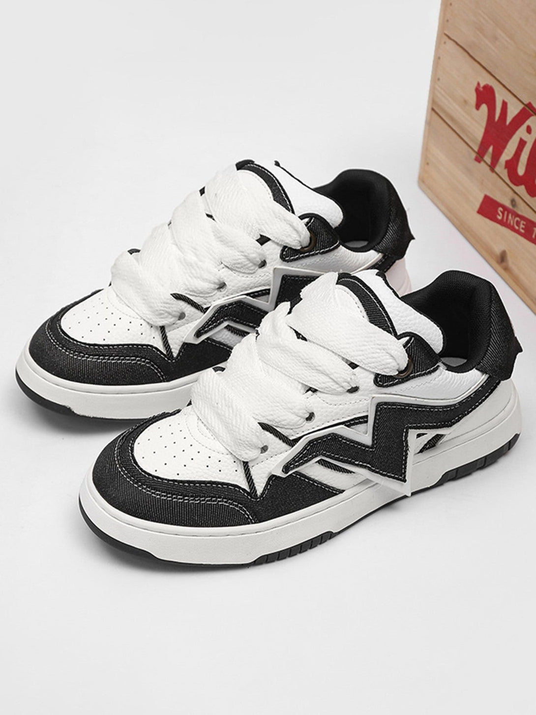 TALISHKO - Lightning Collision Color Splicing Board Shoes - streetwear fashion - talishko.com