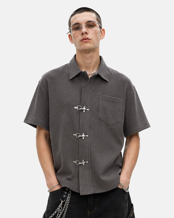 metal clasp on dress shirt Metal Clasp Shirt Oddgrab