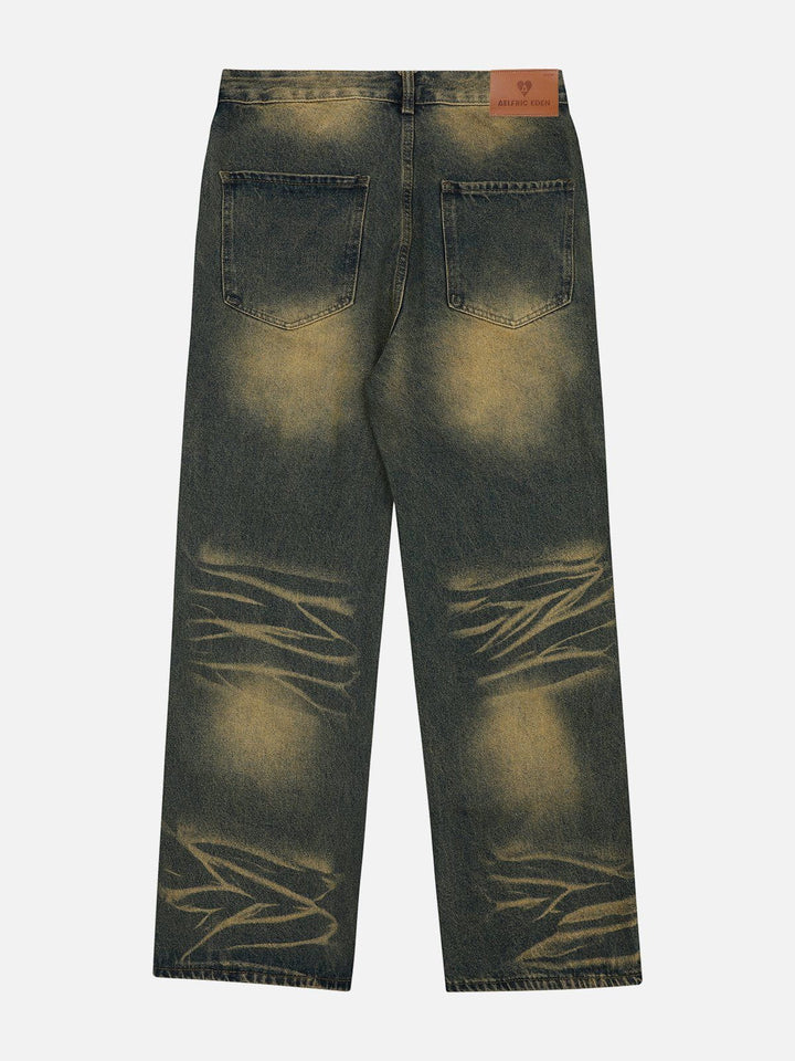 TALISHKO - Mud Dyeing Multi Pocket Jeans, streetwear fashion, talishko.com