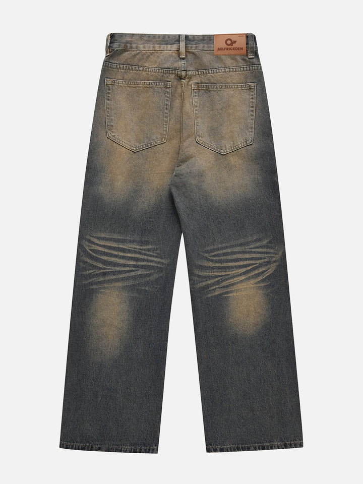 TALISHKO - Mud Dyeing Washed Jeans, streetwear fashion, talishko.com