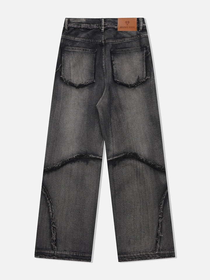 TALISHKO - Multi Fringe Washed Jeans, streetwear fashion, talishko.com