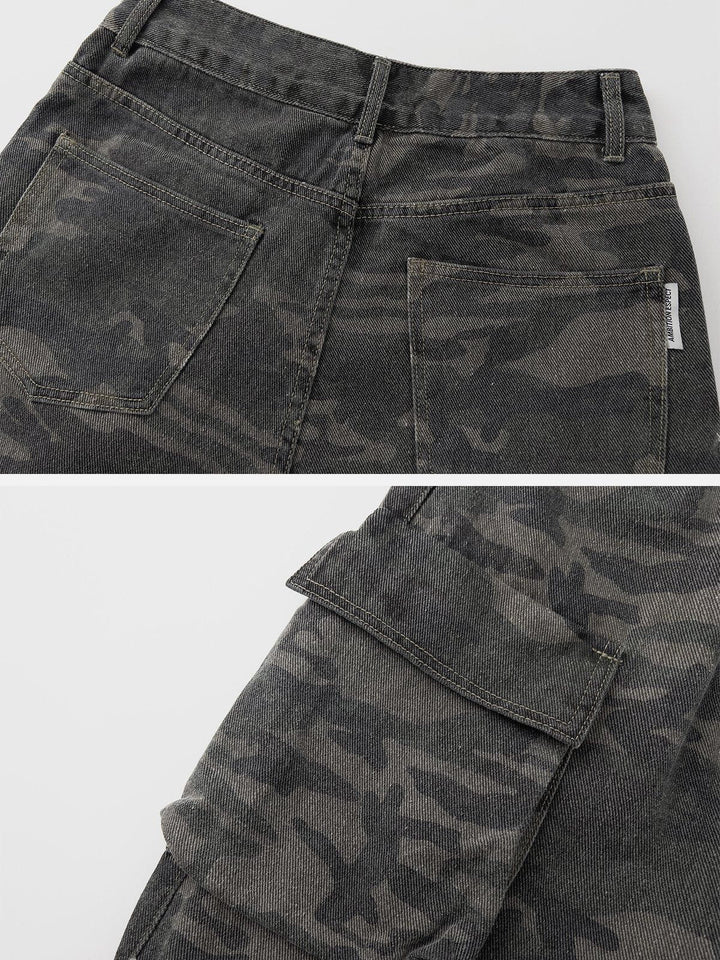 TALISHKO - Multi-Pocket Camouflage Cargo Pants, streetwear fashion, talishko.com