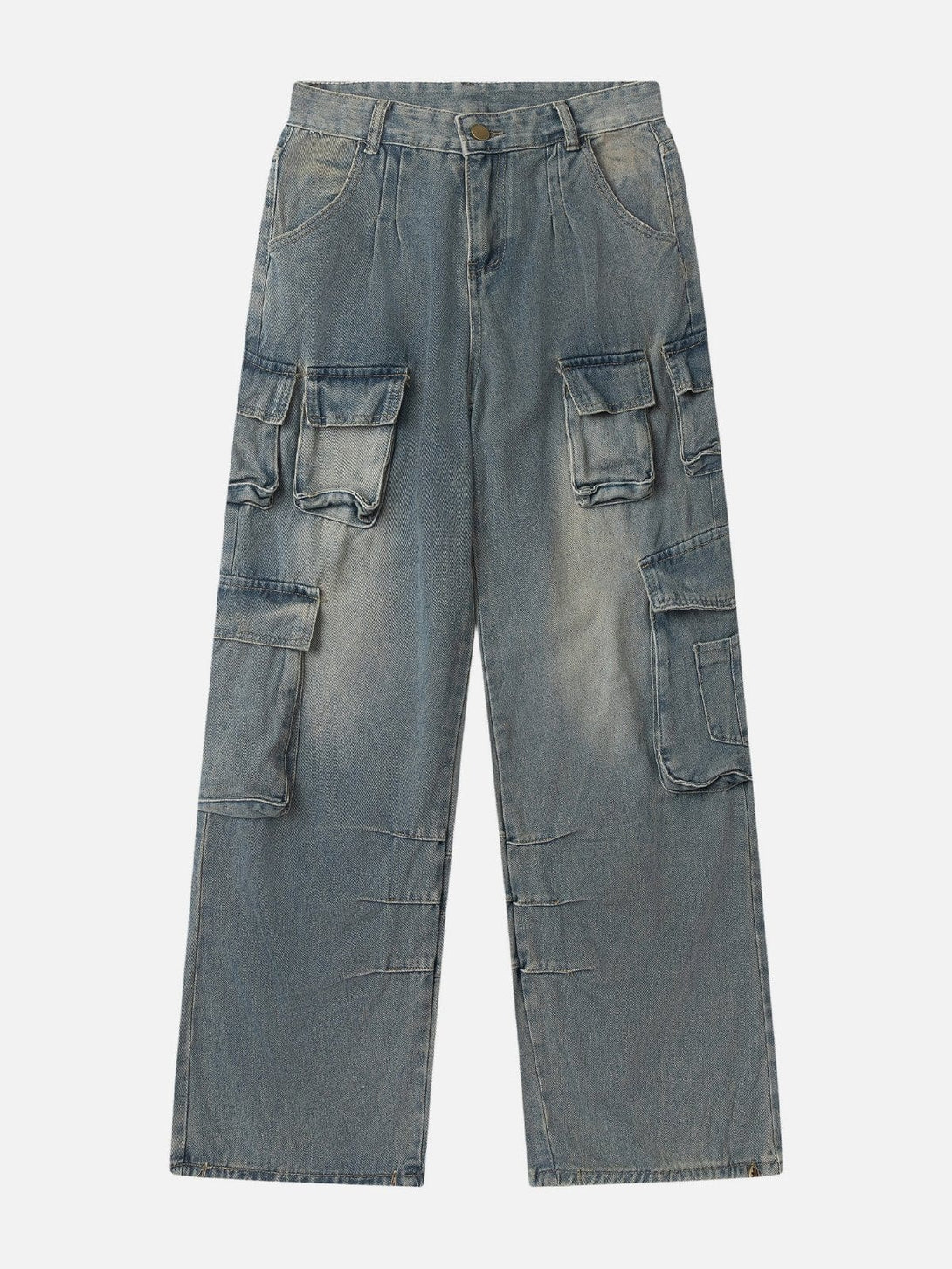 TALISHKO - Multi-Pocket Pleats Jeans - streetwear fashion - talishko.com