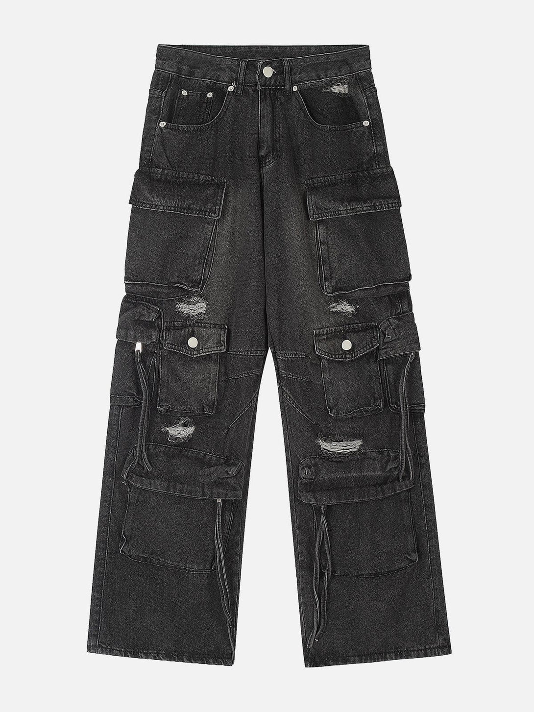 TALISHKO - Multiple Pockets Washable Jeans - streetwear fashion - talishko.com