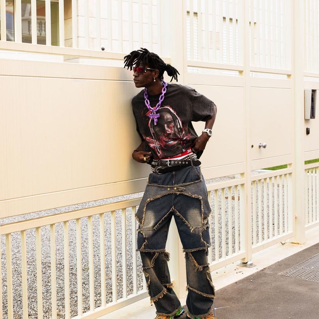 TALISHKO - Patch Embroidered Straight-leg Jeans, streetwear fashion, talishko.com