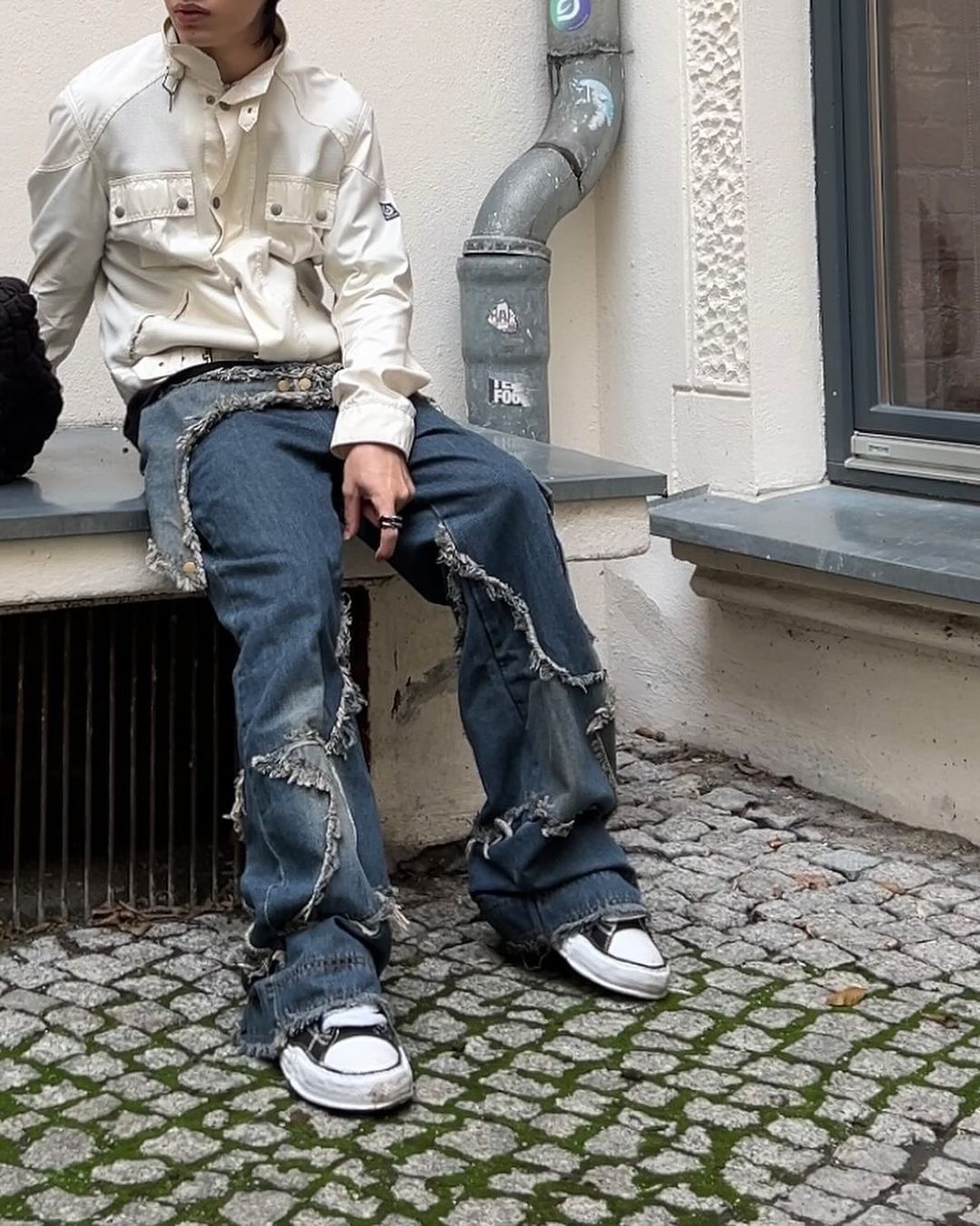 TALISHKO - Patch Embroidered Straight-leg Jeans, streetwear fashion, talishko.com