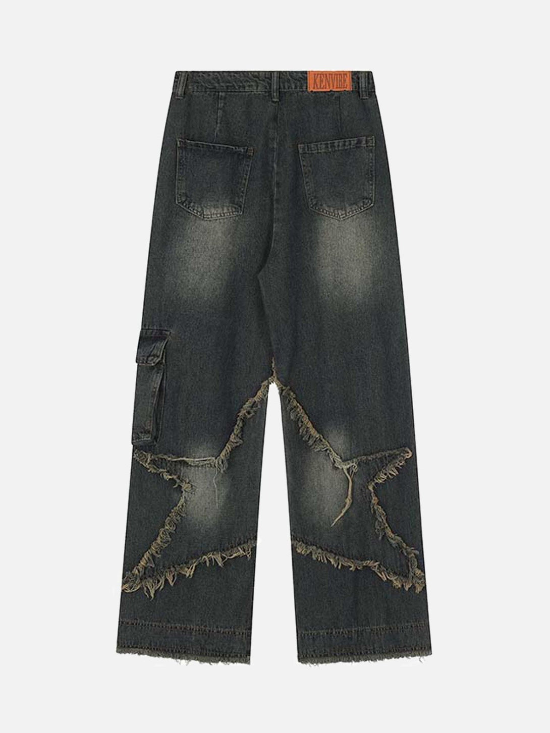 TALISHKO - Patch Embroidered Straight-leg Jeans, streetwear fashion, talishko.com