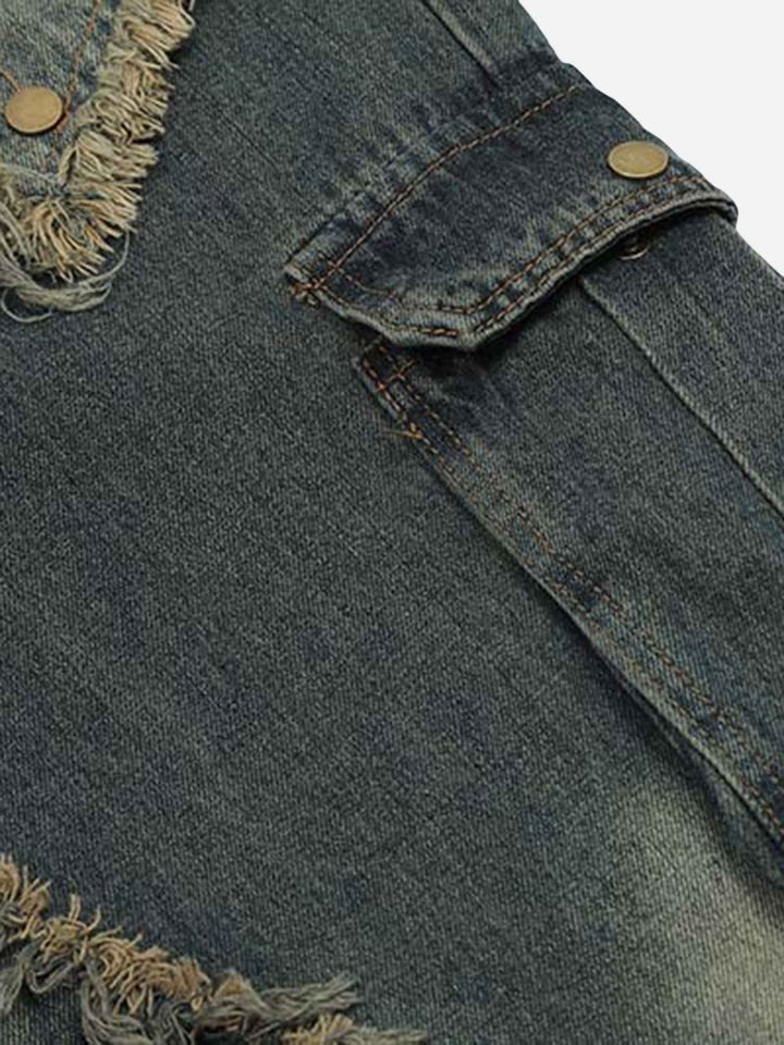 TALISHKO - Patch Embroidered Straight-leg Jeans, streetwear fashion, talishko.com