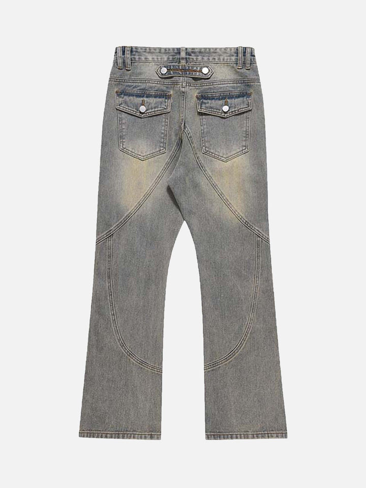 TALISHKO - Patchwork Stressed Jeans, streetwear fashion, talishko.com