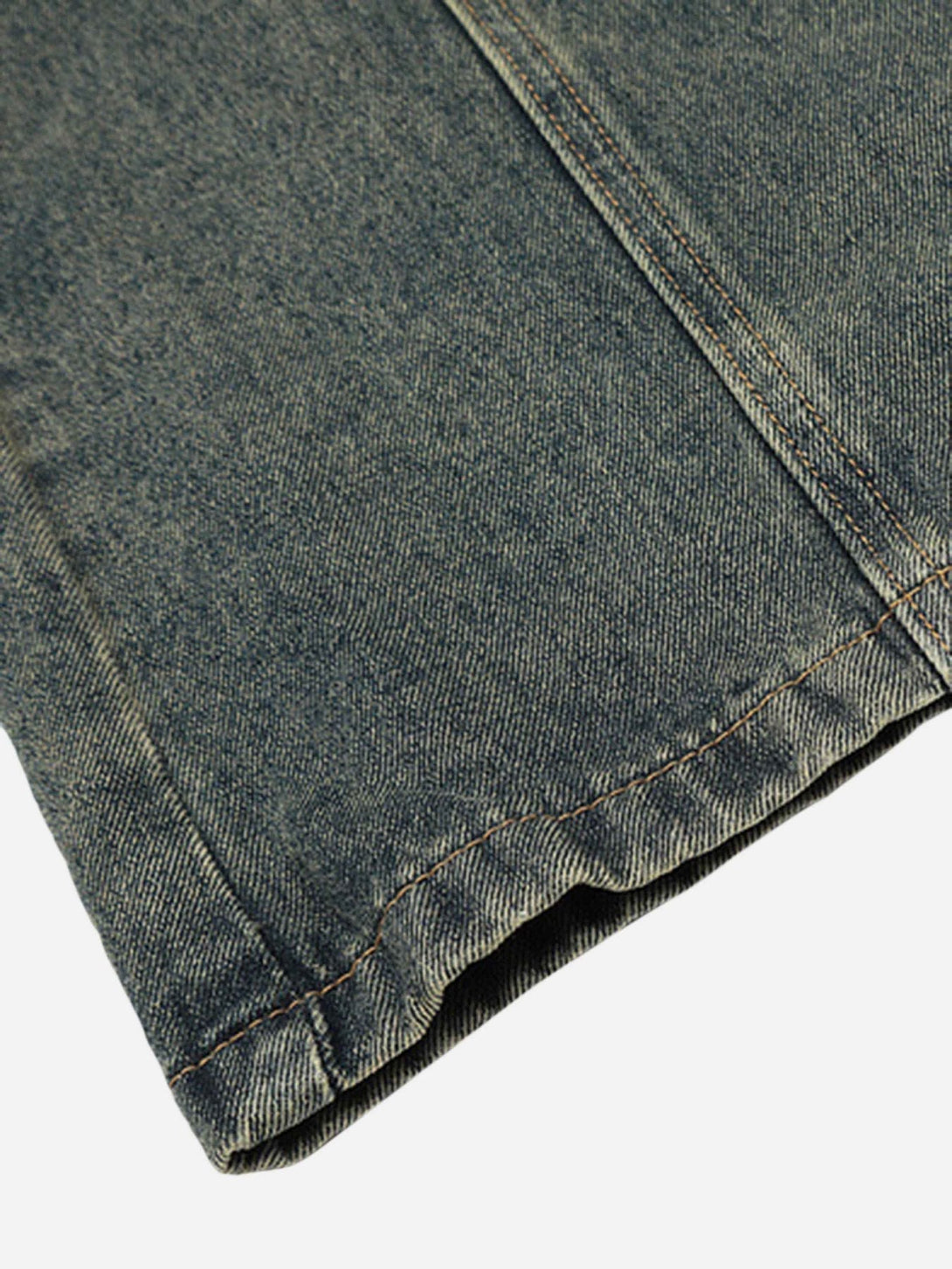 TALISHKO - Patchwork Tie Design Micro Flare Jeans, streetwear fashion, talishko.com