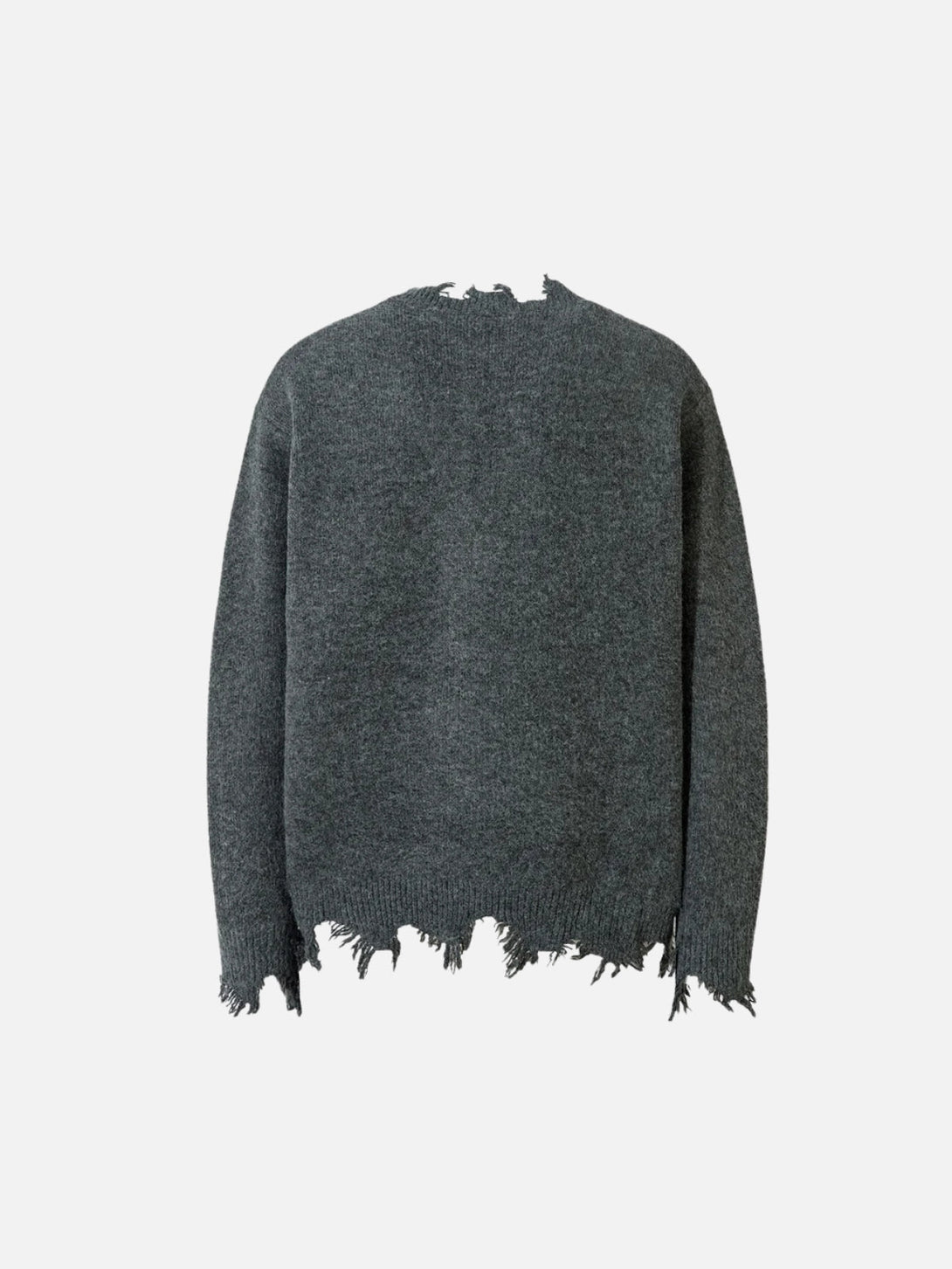 TALISHKO - Raw Edge Half-Zip Knitted Sweater - streetwear fashion - talishko.com