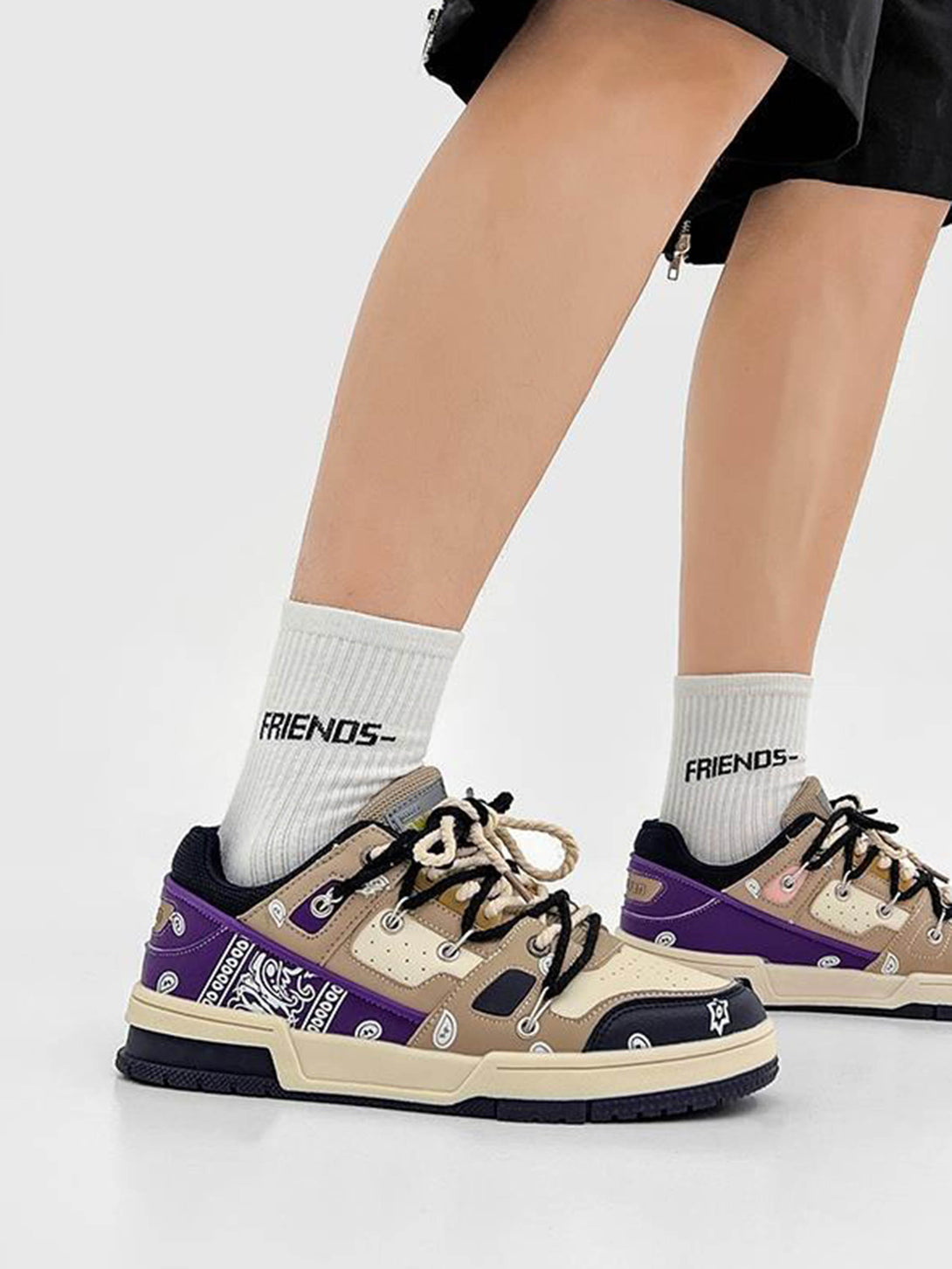 TALISHKO - Retro Cashew Flower Board Casual Shoes - streetwear fashion - talishko.com