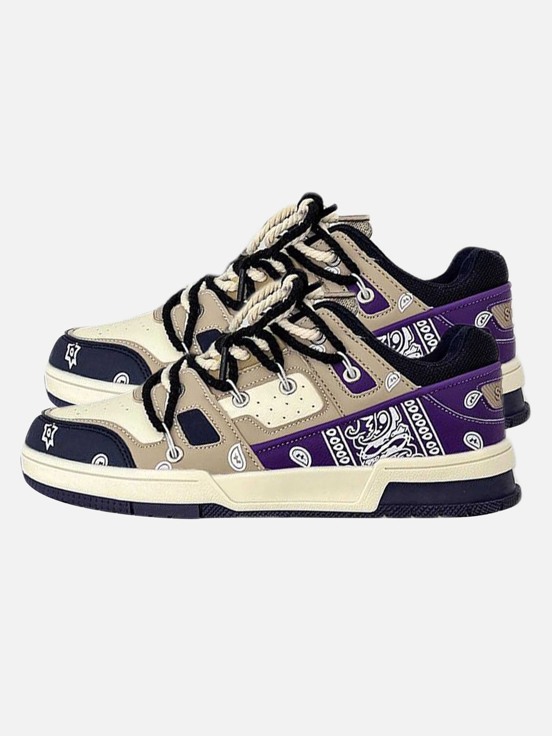 TALISHKO - Retro Cashew Flower Board Casual Shoes - streetwear fashion - talishko.com