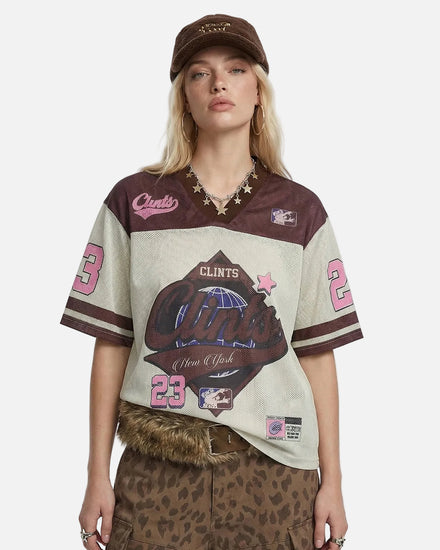 TALISHKO Retro Graphic Mesh Jersey