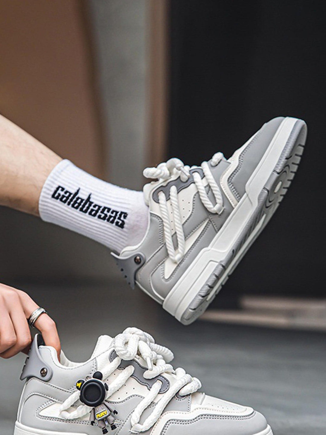 TALISHKO - Retro Twine Dirty Braid Board Shoes - streetwear fashion - talishko.com