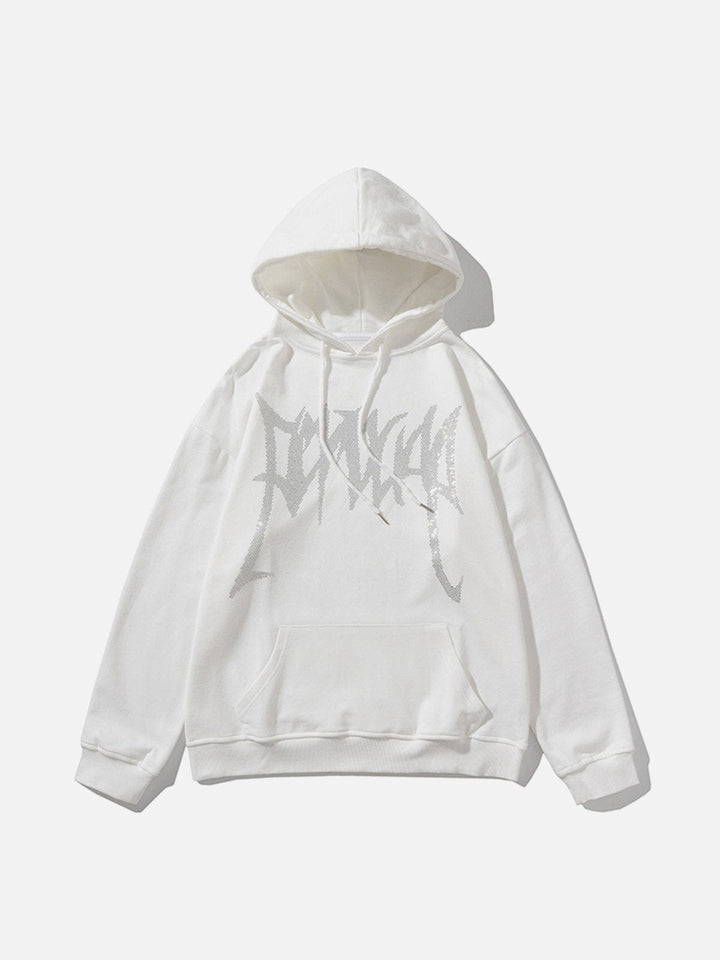 TALISHKO - Rhinestone Application Hoodie - streetwear fashion - talishko.com