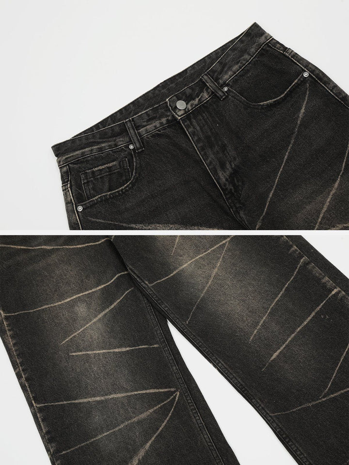 TALISHKO - Ripple Washed Jeans, streetwear fashion, talishko.com