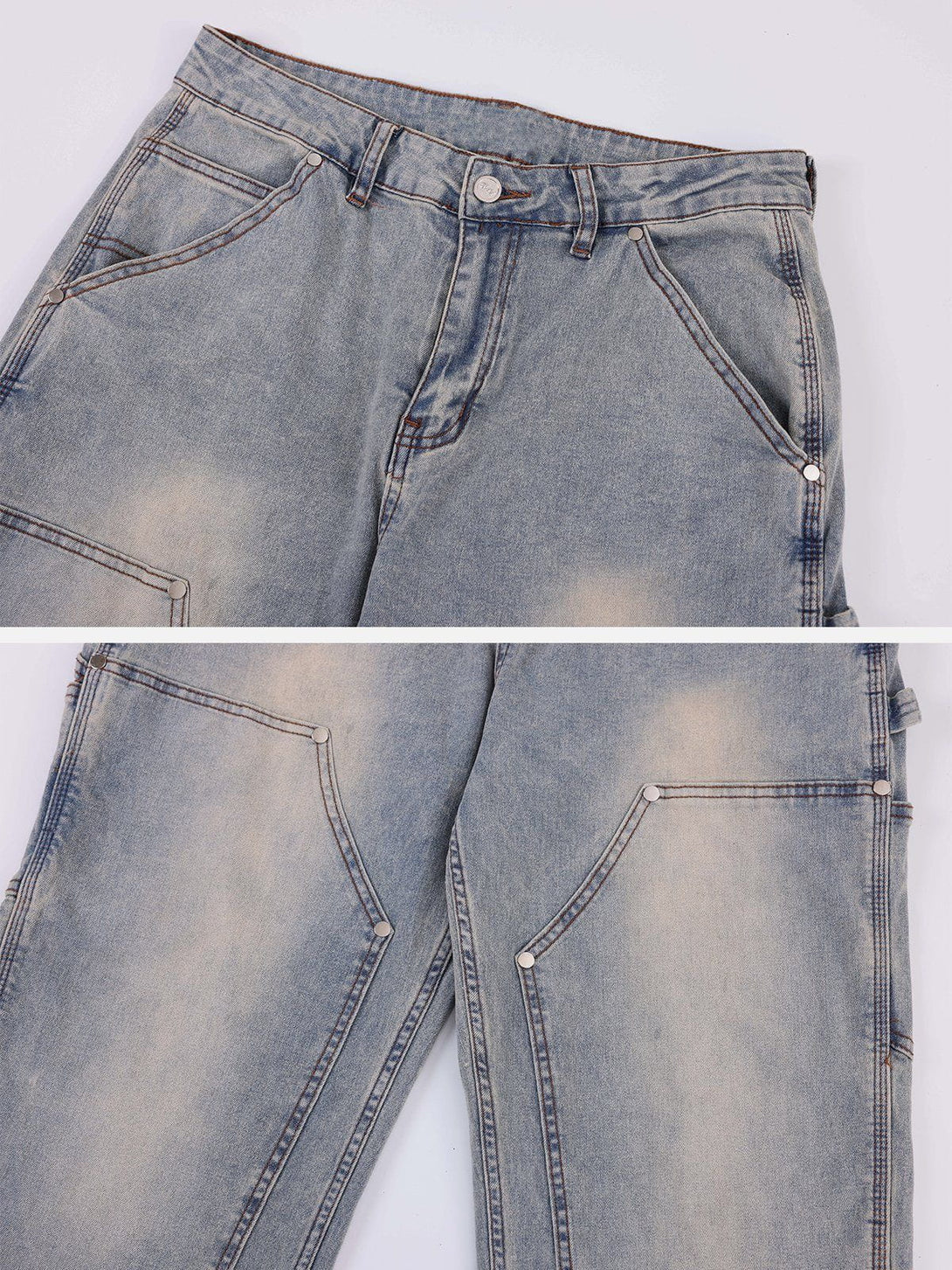 TALISHKO - Rivet Pocket Jeans, streetwear fashion, talishko.com