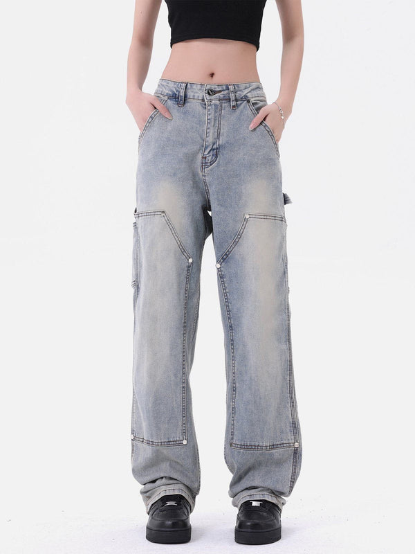 TALISHKO - Rivet Pocket Jeans, streetwear fashion, talishko.com