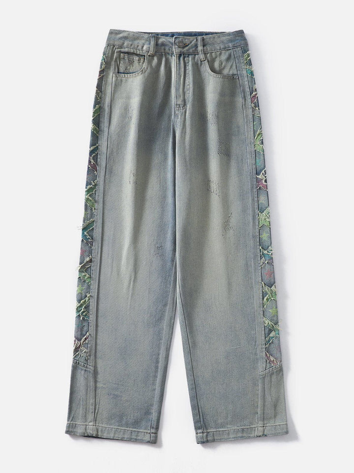 TALISHKO - Side Fringe Jeans, streetwear fashion, talishko.com