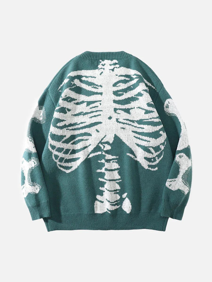 TALISHKO - Skeleton Knit Sweater - streetwear fashion - talishko.com