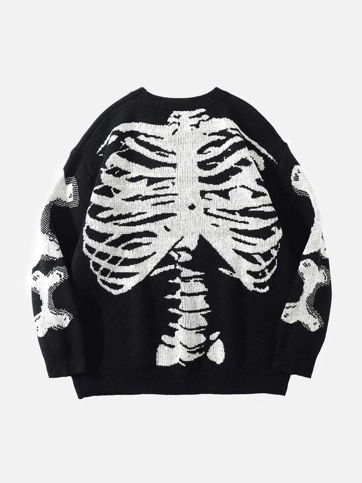 TALISHKO - Skeleton Knit Sweater - streetwear fashion - talishko.com