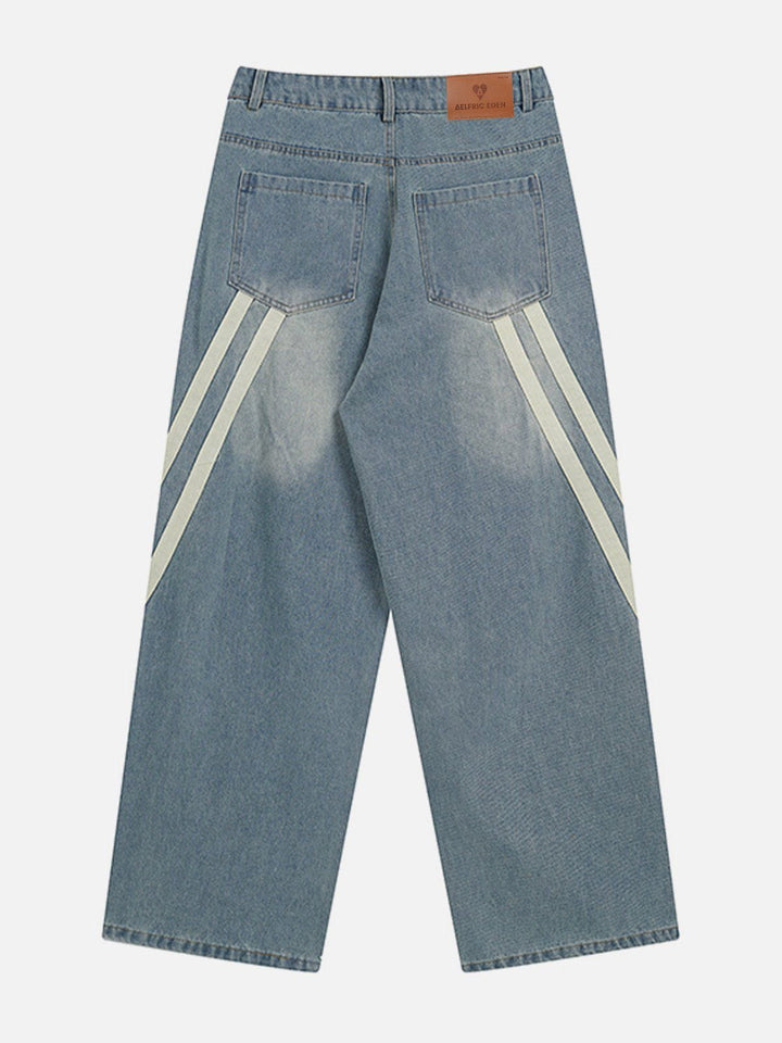 TALISHKO - Slant Stripe Jeans, streetwear fashion, talishko.com