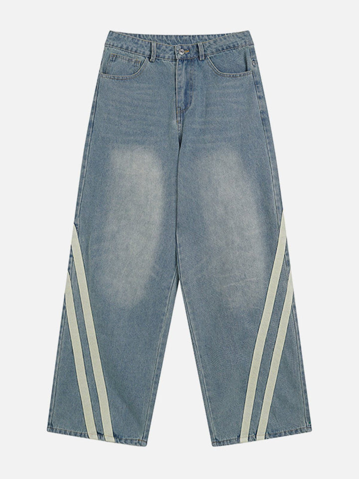 TALISHKO - Slant Stripe Jeans, streetwear fashion, talishko.com