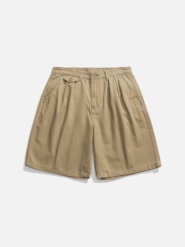 TALISHKO - Solid Essential Cotton Shorts - streetwear fashion, outfit ideas - talishko.com