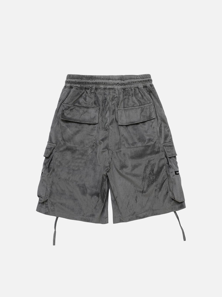 TALISHKO - Solid Zip Up Big Pocket Shorts - streetwear fashion, outfit ideas - talishko.com