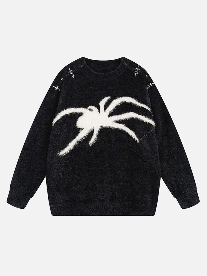 TALISHKO - Spider Warm Loose Sweater - streetwear fashion - talishko.com