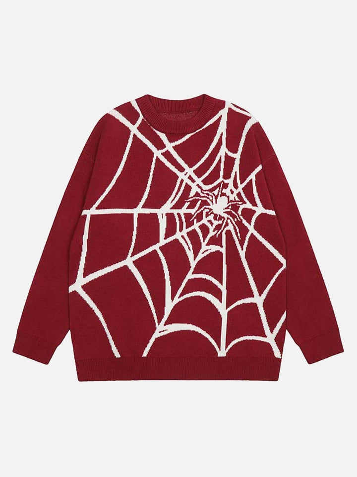 TALISHKO - Spider Web Crewneck Sweater - streetwear fashion - talishko.com