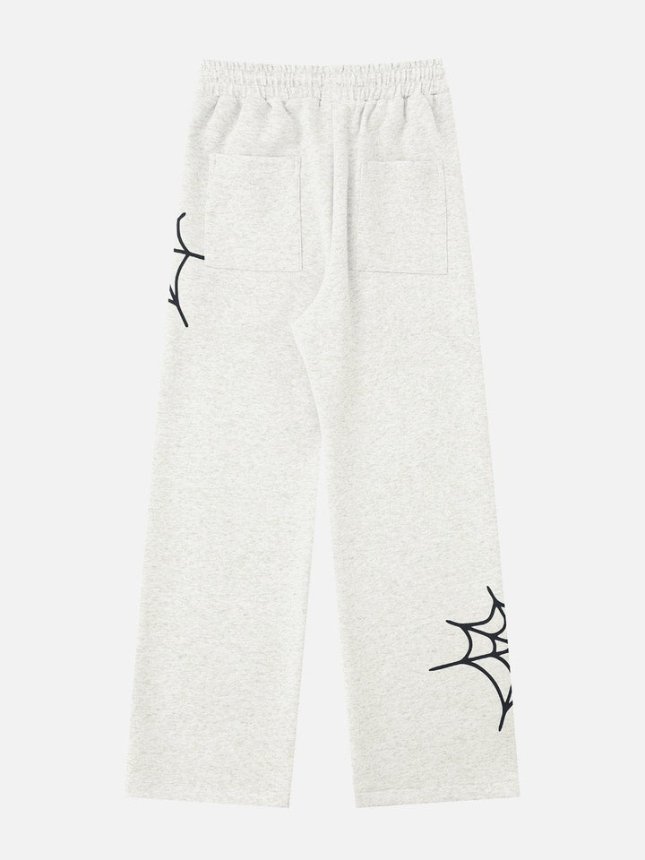 TALISHKO - Spider Web Print Sweatpants, streetwear fashion, talishko.com